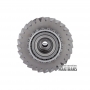 Transfer case shaft ZF 8HP65A 8HP55A 09-up — height 217 mm, 38 splines (outer Ø 30.70 mm), 29 teeth (outer Ø 92.60 mm x 89.15 mm)