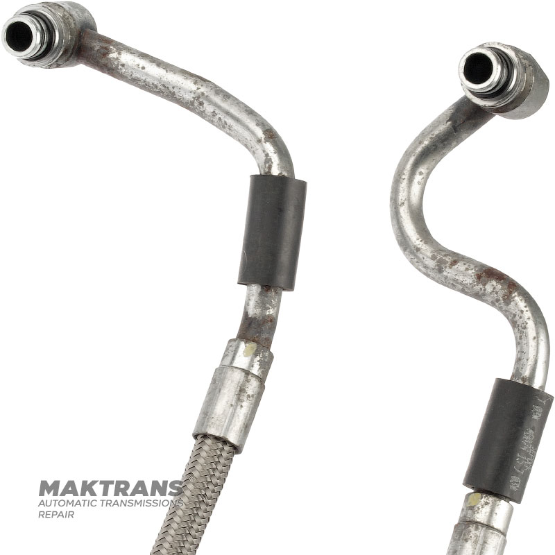 Set of oil feed pipes for transmission cooling ZF 8HP70 Maserati — 06700349660, 06700349650