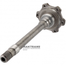 Flange with shaft ZF 5HP19FLA - total length 364 mm, 37 splines (ext.Ø 30 mm), 01V409355