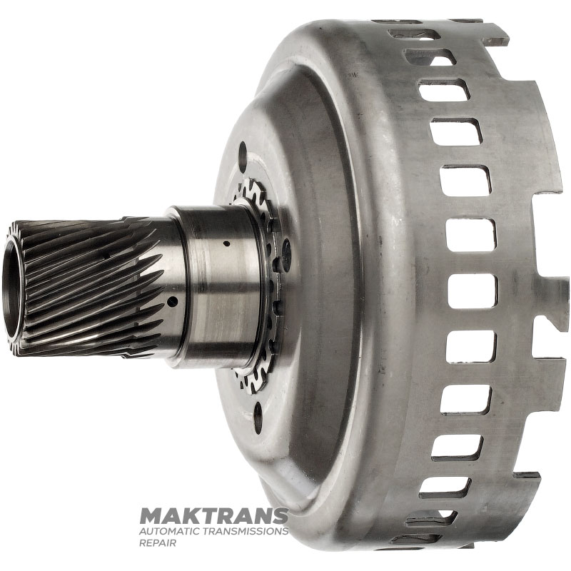 Sun gear of central and rear planetary transmission FORD 5R55N, 5R55W, 5R55S — with needle bearing on the outer side, 4L2Z-7A019-AA, 27 teeth (outer Ø 39 mm) / 47 teeth (outer Ø 58.95 mm)