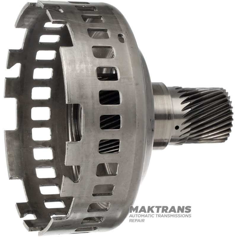 Sun gear of central and rear planetary transmission FORD 5R55N, 5R55W, 5R55S — with needle bearing on the outer side, 4L2Z-7A019-AA, 27 teeth (outer Ø 39 mm) / 47 teeth (outer Ø 58.95 mm)