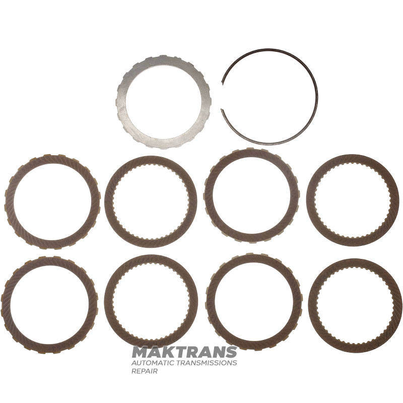 Direct Clutch Drum FORD 5R55N, 5R55S, 5R55W, 1W4P-7D047-AA — 8 single-sided friction discs (total thickness 22 mm)