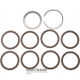 Direct Clutch Drum FORD 5R55N, 5R55S, 5R55W, 1W4P-7D047-AA — 8 single-sided friction discs (total thickness 22 mm)