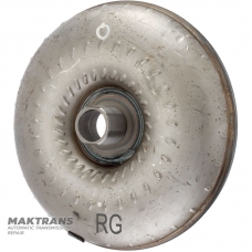Mitsubishi R4A51, V4A51 hydraulic transformer pump wheel — journal damaged (to be replaced), RG marking, blade marking 6A59-2R, 6A59-2L