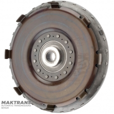 Turbine wheel of the JATCO CVT JF011E torque converter — torque converter marking 22D, blade marking 6C9011