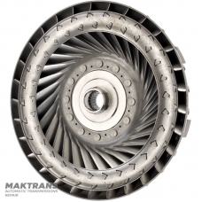 Turbine wheel of the JATCO CVT JF011E torque converter — torque converter marking 22D, blade marking 6C9011