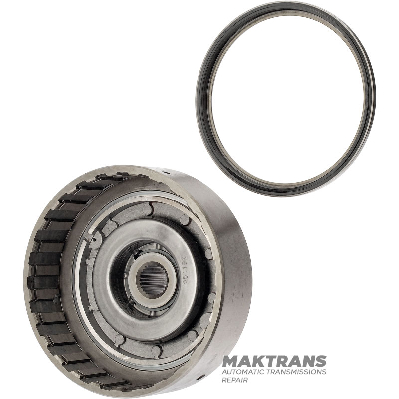 FORWARD Clutch Drum Assy FORD 5R55N, 5R55W, 5R55S — 5 friction discs, 8R2P-7A511-AA, 6L2Z-7A262-BA, 4L2Z-7A360-AA, XW4Z-7B066-AA