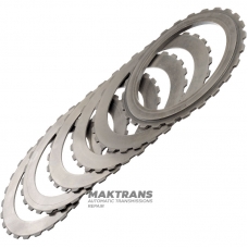 K2 Clutch VAG DSG6 DQ250 02E Steel Disc Set - Total Thickness 10.60mm, 5 Friction Discs