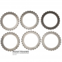 K2 Clutch VAG DSG6 DQ250 02E Steel Disc Set - Total Thickness 10.60mm, 5 Friction Discs