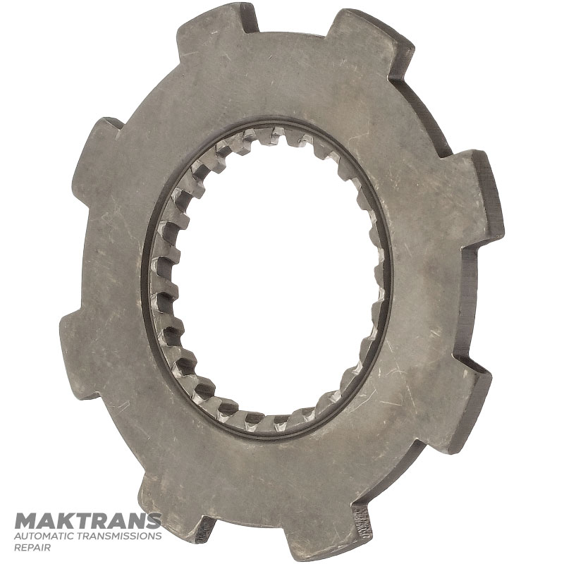 Overdrive Clutch Drum / Overdrive Planetary Sun Gear Flange FORD 5R55N, 5R55W, 5R55S — XW4P-7660-AA, 8 outer teeth (tooth width 10.80 mm, outer Ø 67.30 mm), 24 inner teeth (inner Ø 32.10)