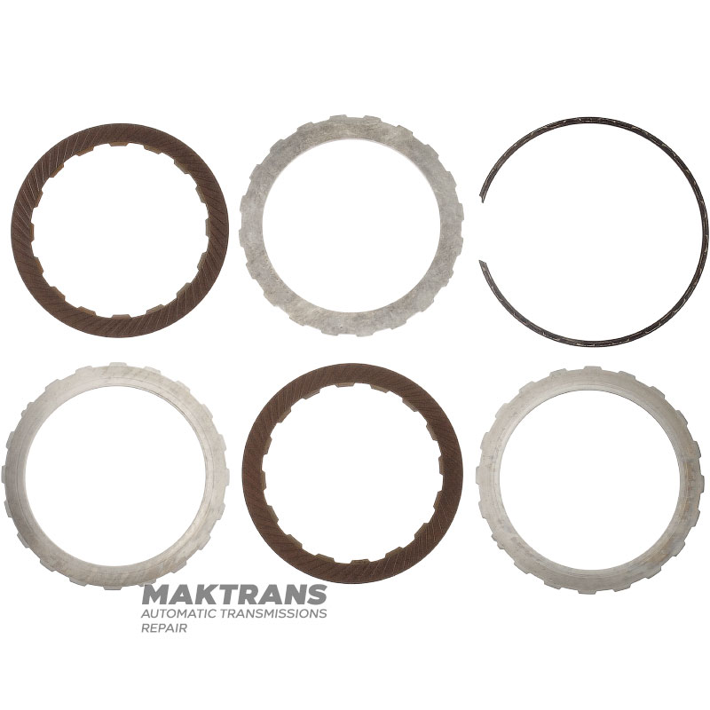 Overdrive Clutch Drum FORD 5R55N, 5R55S, 5R55W — YW4P-7L669-AA, 2 friction discs (total pack thickness 12.20 mm)