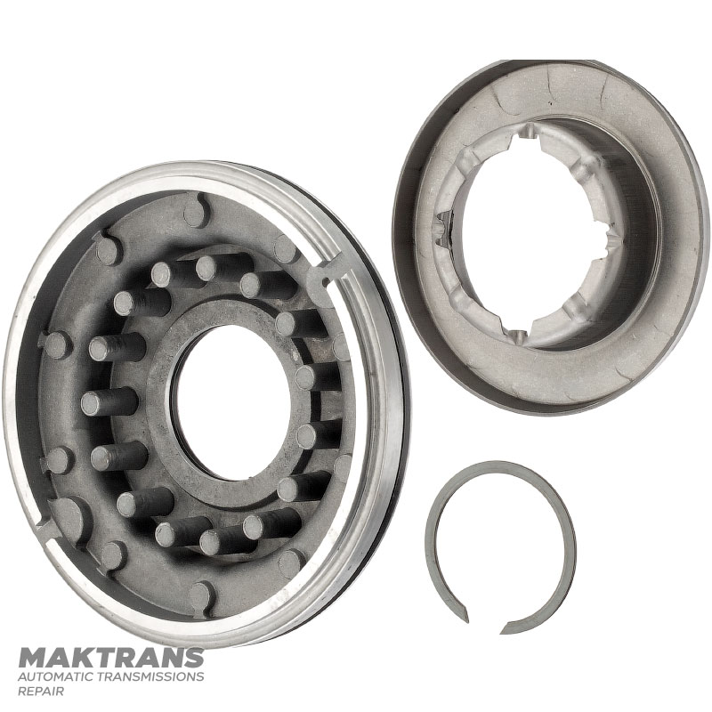 Piston (aluminum) FORWARD Clutch FORD 5R55N, 5R55S, 5R55W — XW4P-7A262-AA, overall height 27 mm, outer Ø 117.60 mm, inner Ø 38.35 mm
