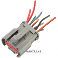 Connector with external wiring for the FORD E4OD, 4R100 hydraulic unit — E9TB-14N003-K