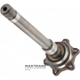 Flange shaft (transfer case) VAG DSG6 DQ250 02E - 0CN409355B, total length 334 mm, 6 mounting holes (distance between centers 50 mm)