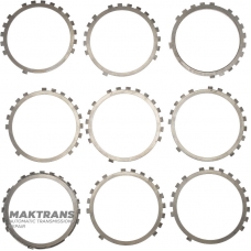 Set of steel wheels B4 / Low-Reverse Brake TOYOTA A750 E/F 3568404010 356940C010 3568904010 - 7 steel wheels (thickness 1.80 mm), support disc (thickness 9 mm)