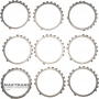 Set of steel wheels B4 / Low-Reverse Brake TOYOTA A750 E/F 3568404010 356940C010 3568904010 - 7 steel wheels (thickness 1.80 mm), support disc (thickness 9 mm)