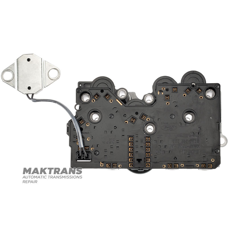 Solenoid block (with pressure sensor) FORD 5R55N — XW4P-7G391-AE, 0260200001 (used, untested)