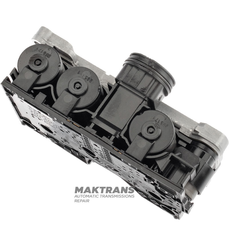Ford 5R55W Solenoid Block — 1L2P-7G391-AF, BOSCH 0260200002 (used, untested)