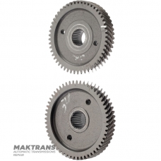 Helical gear set RE4F03A - 55 teeth (ext. Ø 117.60 mm), 52 teeth (ext. Ø 111.65 mm)