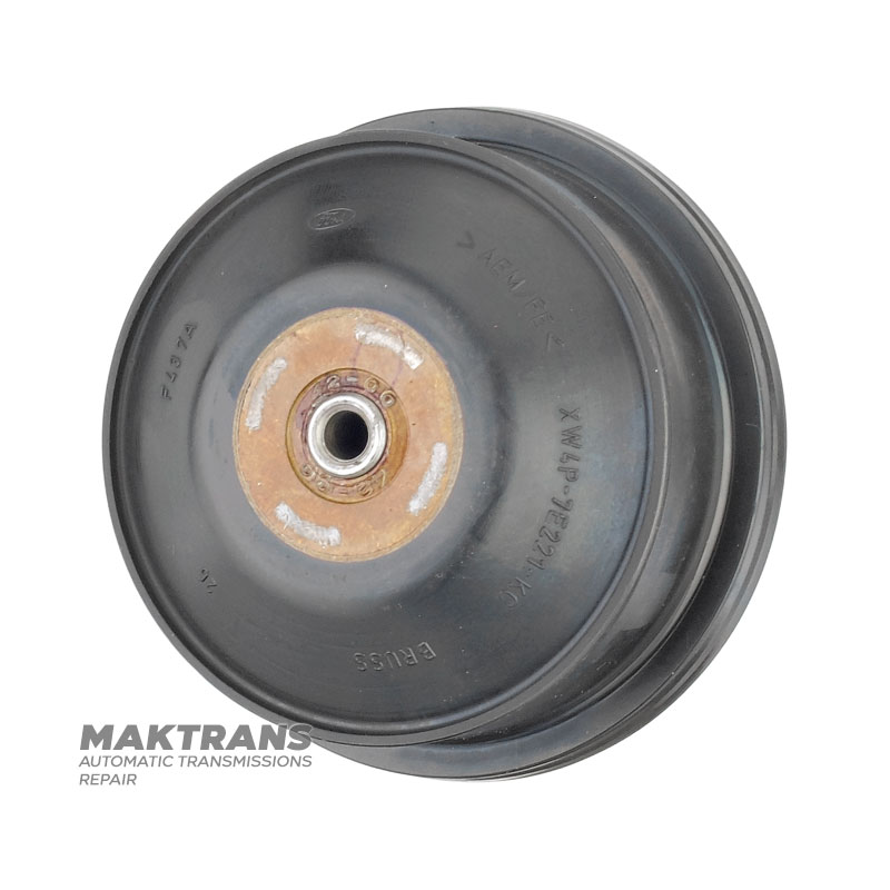 Rubberized piston (used) for the Overdrive Brake band FORD 5R55N, 5R55S, 5R55W — outer Ø 65 mm / 73.25 mm, XW4Z-7D021-KA, 4W4Z-7D021-KA, XW4P-7E221-KC