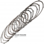 Set of steel and friction discs Low / Reverse Brake RE4F03, RE4F03A, RL4F03A, RE4F03B, RE4F03V - 3 friction discs