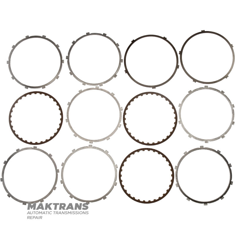 Set of steel and friction discs Low / Reverse Brake RE4F03, RE4F03A, RL4F03A, RE4F03B, RE4F03V - 3 friction discs