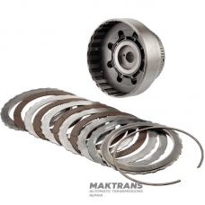 FORWARD Clutch Drum FORD 4R100 - long splines, 4 friction discs, total disc set thickness 27.95 mm