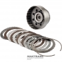 FORWARD Clutch Drum FORD 4R100 - long splines, 4 friction discs, total disc set thickness 27.95 mm
