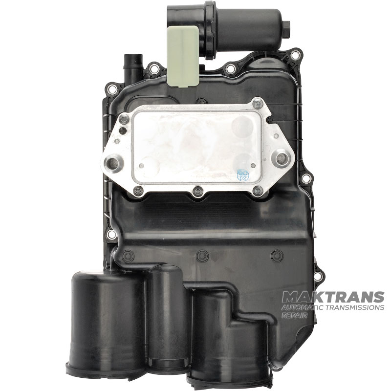 Oil pan assembly with filters and heat exchanger Mercedes-Benz 724.1 — A2473710201