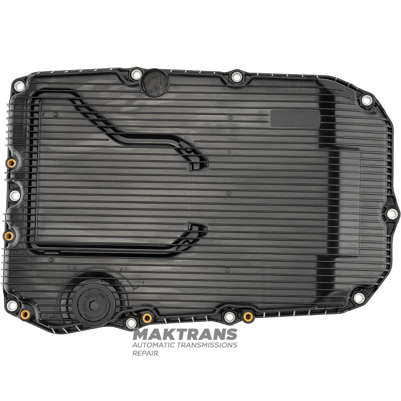 Mercedes-Benz 725.0 oil filter pan — 7252703114, 7252704012, 7252707911 (with oil level tubes and mounting bolts)