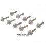 Mercedes-Benz 725.0 oil filter pan — 7252703114, 7252704012, 7252707911 (with oil level tubes and mounting bolts)