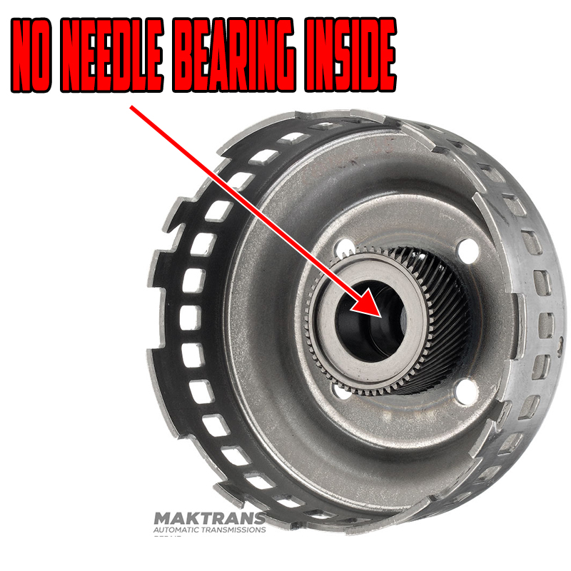 Sun gear of the central and rear planetary gear (without needle bearing on the outer side) FORD 5R55N, 5R55W, 5R55S — 4L2Z-7A019-AA, 27 teeth (outer Ø 39 mm) / 55 teeth (outer Ø 58 mm)