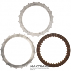 Mercedes-Benz 722.6 Steel and Friction Disc Set - Removed from A2022501202 Torque Converter, 1 friction disc, total set thickness 9.60 mm