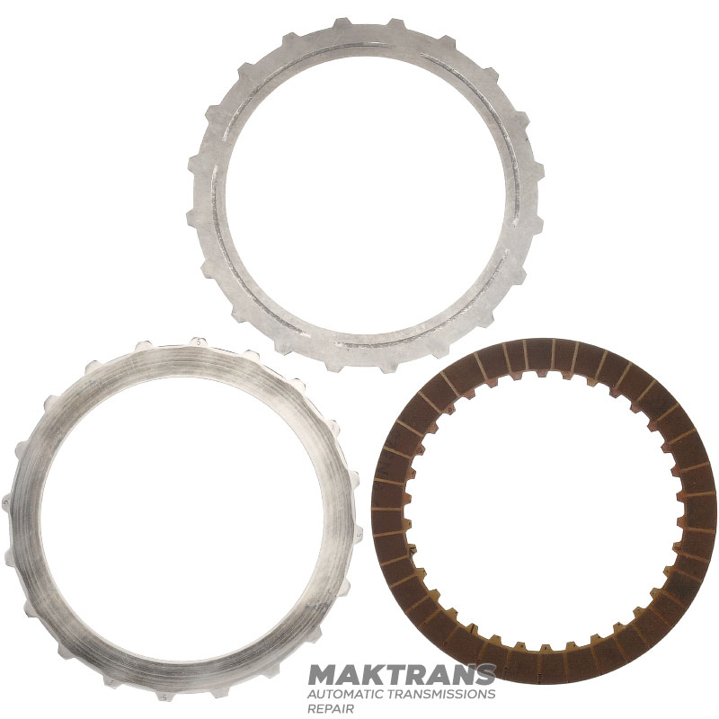 Mercedes-Benz 722.6 Steel and Friction Disc Set - Removed from A2022501202 Torque Converter, 1 friction disc, total set thickness 9.60 mm