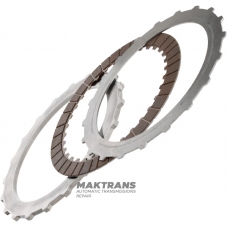 Mercedes-Benz 722.6 Steel and Friction Disc Set - Removed from A2022501202 Torque Converter, 1 friction disc, total set thickness 9.60 mm
