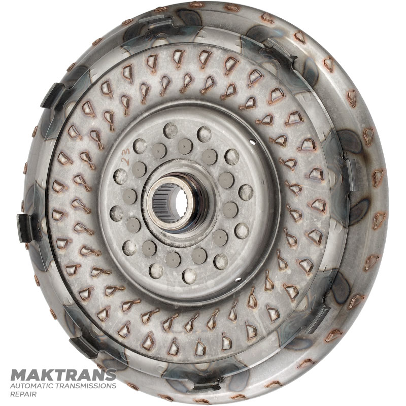 Aisin Warner TF-81SC torque converter turbine wheel — torque converter marking 71A090, blade marking 6C6011
