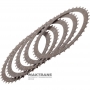 Mercedes-Benz B2 Brake 722.6 Friction Disc Set - 5 Friction Discs, 68058315AA, 052108572AA, 52108572AA, A2212722326, A2202721726, A1402720026