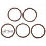 Mercedes-Benz B2 Brake 722.6 Friction Disc Set - 5 Friction Discs, 68058315AA, 052108572AA, 52108572AA, A2212722326, A2202721726, A1402720026