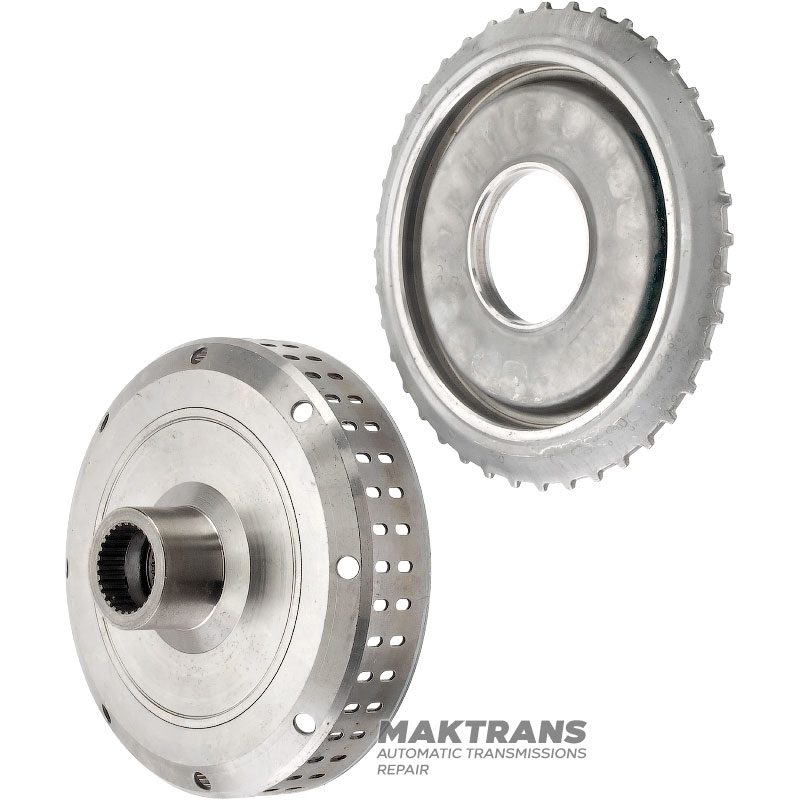 K1 Clutch Drum (empty: no discs, no rubberized piston) AW TF-60SN 09G - overall height 65 mm, neck height 29.50 mm, height from piston to retaining ring 21 mm