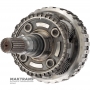 Output shaft, D-clutch drum, planetary gear #4 ZF 8HP70, 1102242079 - overall height 233 mm, 4 satellites (37 teeth), 23 splines (ext. Ø 30.80 mm, spline length 50 mm), removable parking gear