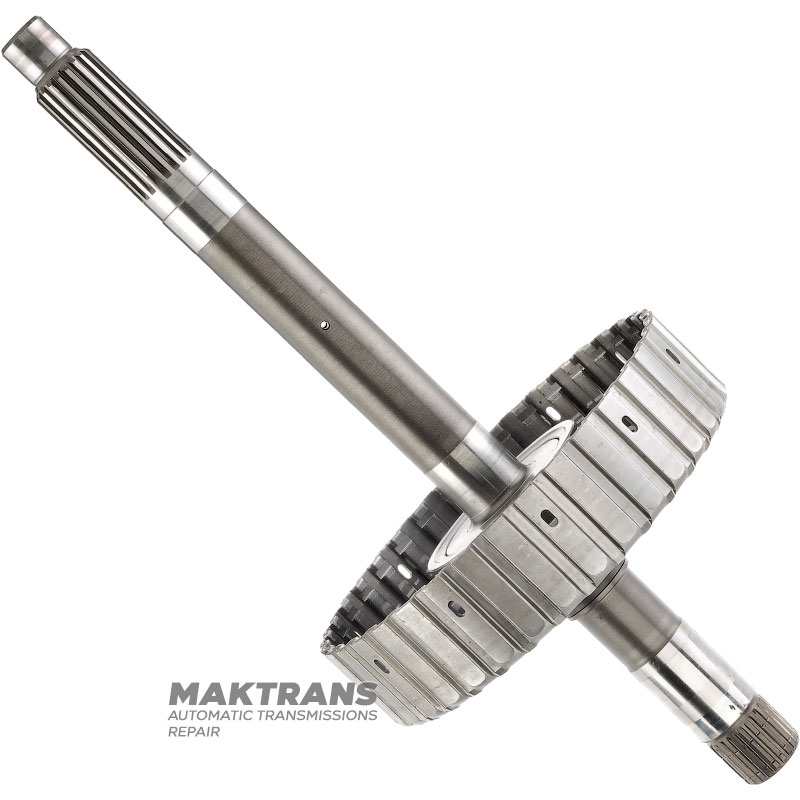 Input shaft, drum 3-5-R Clutch (empty, without discs) Hyundai / KIA 454143B200 - overall height 343 mm, 23 splines (outside Ø 24.40 mm) / 20 splines (outside Ø 24.05 mm)