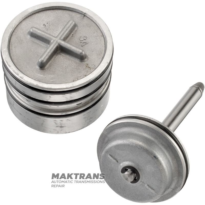 AISIN WARNER TF80-SC, TF81-SC brake band piston — (rod length 104.05 mm, 5 notches, piston outer Ø 52.80 mm)