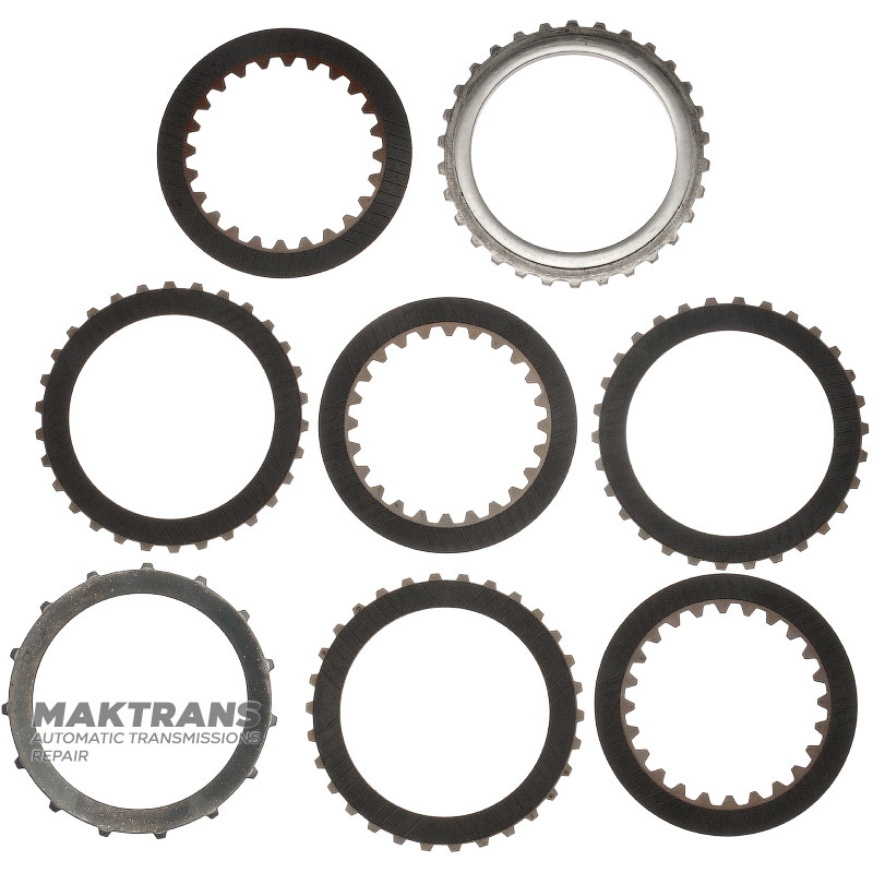 K3 Clutch Mercedes-Benz 722.6, 722.9 Steel and Friction Disc Set - 6 single-sided friction discs, total set thickness 12.80 mm (16 mm)