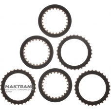 K3 Clutch Mercedes-Benz 722.6, 722.9 Steel and Friction Disc Set - 6 single-sided friction discs, total set thickness 12.80 mm (16 mm)