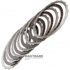 K3 Clutch AS68RC, AS69RC Steel and Friction Disc Set for DODGE RAM 4500/5500 - 5 friction discs, total set thickness 30.40 mm