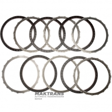 K3 Clutch AS68RC, AS69RC Steel and Friction Disc Set for DODGE RAM 4500/5500 - 5 friction discs, total set thickness 30.40 mm