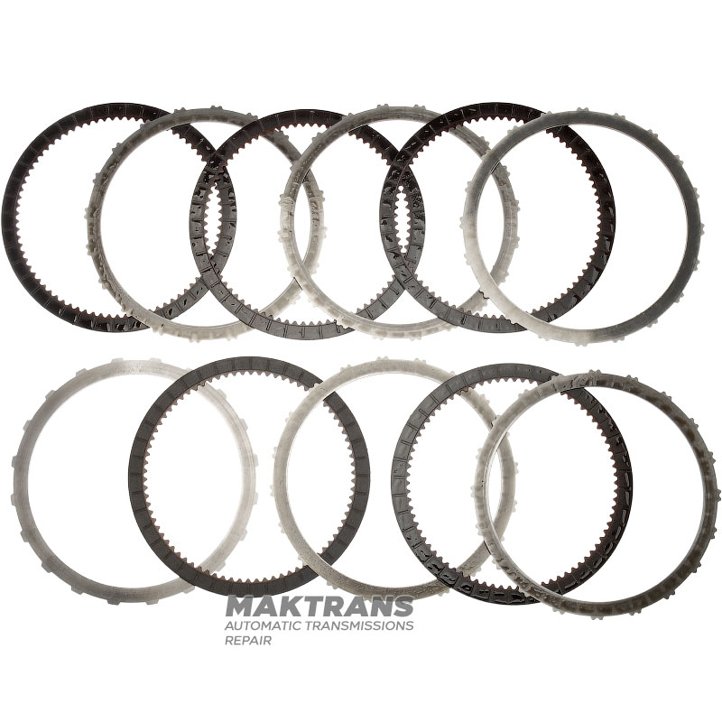 K3 Clutch AS68RC, AS69RC Steel and Friction Disc Set for DODGE RAM 4500/5500 - 5 friction discs, total set thickness 30.40 mm