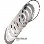 FORWARD Clutch Ford 4R70 4R75 Steel Wheel Set - 5 Steel Wheels (1.75mm Steel Wheel), 7mm Backing Wheel