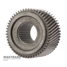 Rear planetary sun gear (for 53.85 mm bearing) ALLISON 1000, 2000 — overall height 46.50 mm, 53 teeth, outer Ø 76.90 mm, 31 splines, 29540499