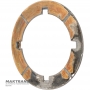 Sliding washer (bimetallic) of the rear planetary gear FORD E4OD, 4R100 — E9TZ-7A166-A, 4 legs (leg width 7.40 mm), height 5.55 mm, thickness 1.60 mm, outer Ø 95.60 mm, inner Ø 66.15 mm
